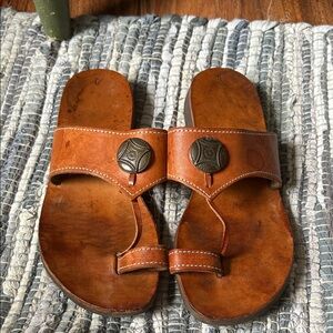 Men's Brown Leather Sandals
